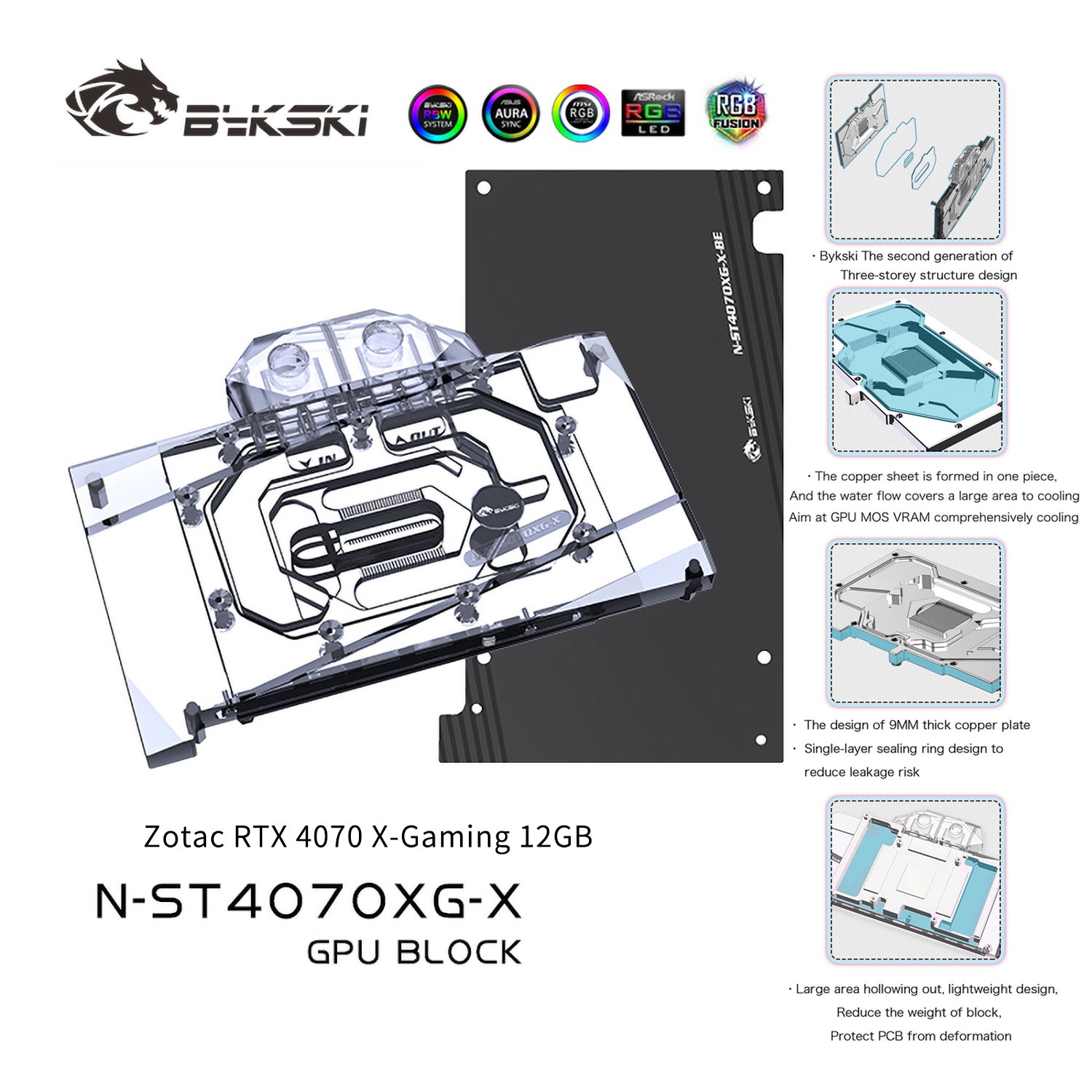 Zotac Carte Graphique Zotac GeForce RTX 4070 Ti Trinity OC 12Go