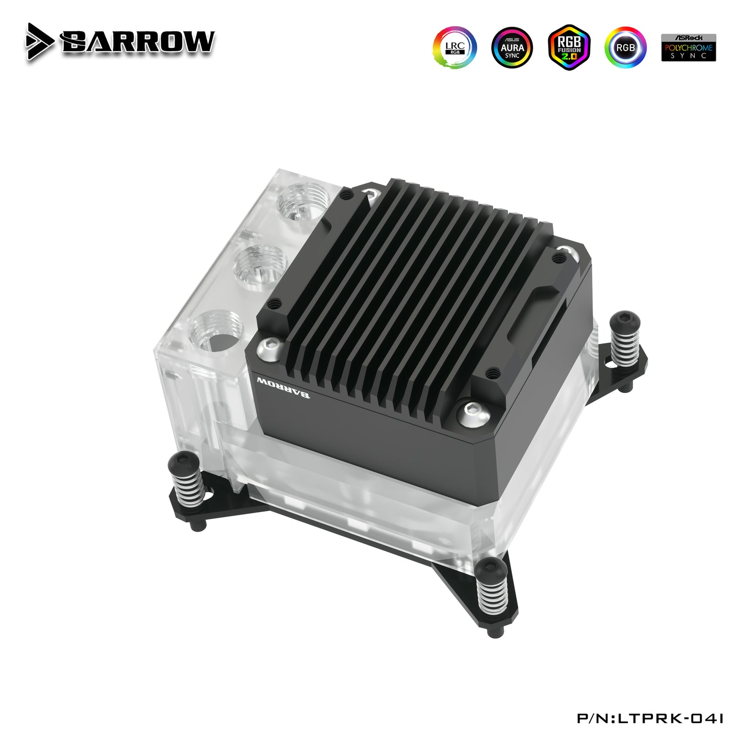 Barrow CPU Block-Pump Combo, 17W PWM/10W Intelligent AIO Block-Pump Three In One 5v A-RGB OLED Screen Metal Cooling Cover, LTPRK-04I FBLTPRK-04I LTPRKA-04 FBLTPRKA-04 LTPRK-04I M LTPRPA-04 M LTPRP-04IS LTPRPA-04