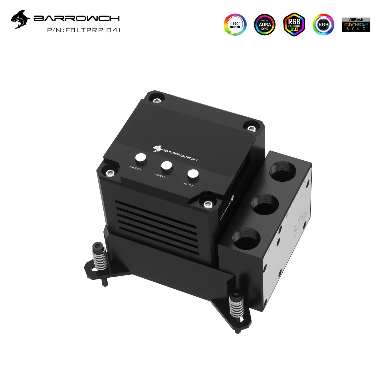 Barrow CPU Block-Pump Combo, 17W PWM/10W Intelligent AIO Block-Pump Three In One 5v A-RGB OLED Screen Metal Cooling Cover, LTPRK-04I FBLTPRK-04I LTPRKA-04 FBLTPRKA-04 LTPRK-04I M LTPRPA-04 M LTPRP-04IS LTPRPA-04