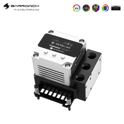 Barrow CPU Block-Pump Combo, 17W PWM/10W Intelligent AIO Block-Pump Three In One 5v A-RGB OLED Screen Metal Cooling Cover, LTPRK-04I FBLTPRK-04I LTPRKA-04 FBLTPRKA-04 LTPRK-04I M LTPRPA-04 M LTPRP-04IS LTPRPA-04