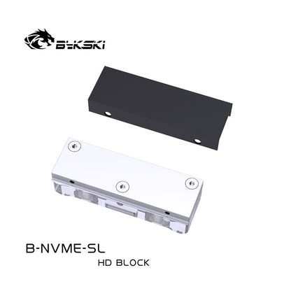 Bykski M.2 Ssd Full Acrylic Water Cooling Block Using For Solid State Drive Hard Disk Radiator, B-NVME-SL