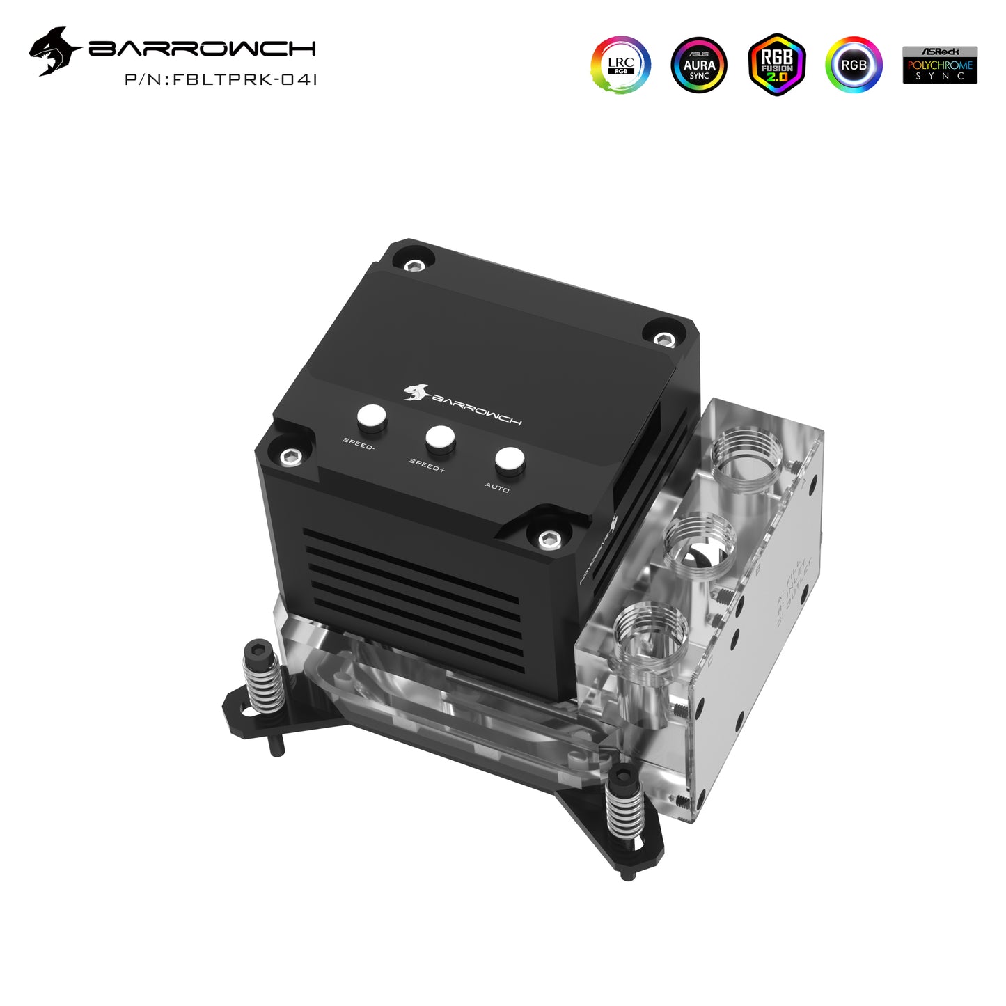 Barrow CPU Block-Pump Combo, 17W PWM/10W Intelligent AIO Block-Pump Three In One 5v A-RGB OLED Screen Metal Cooling Cover, LTPRK-04I FBLTPRK-04I LTPRKA-04 FBLTPRKA-04 LTPRK-04I M LTPRPA-04 M LTPRP-04IS LTPRPA-04