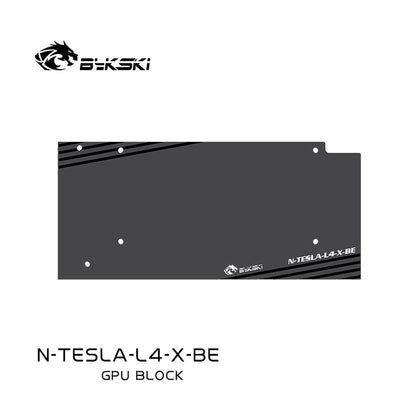 Bykski GPU Block For NVIDIA TESLA L4, High Heat Resistance Material POM + Full Metal Construction, Full Cover GPU Water Cooling Cooler Radiator Block, N-TESLA-L4-X