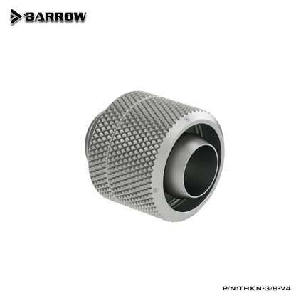 Barrow 10x16mm Soft Tube Fitting, 3/8"ID*5/8"OD G1/4" Compression Connector, Water Cooling Soft Tubing Compression Adapter, THKN-3/8-V4