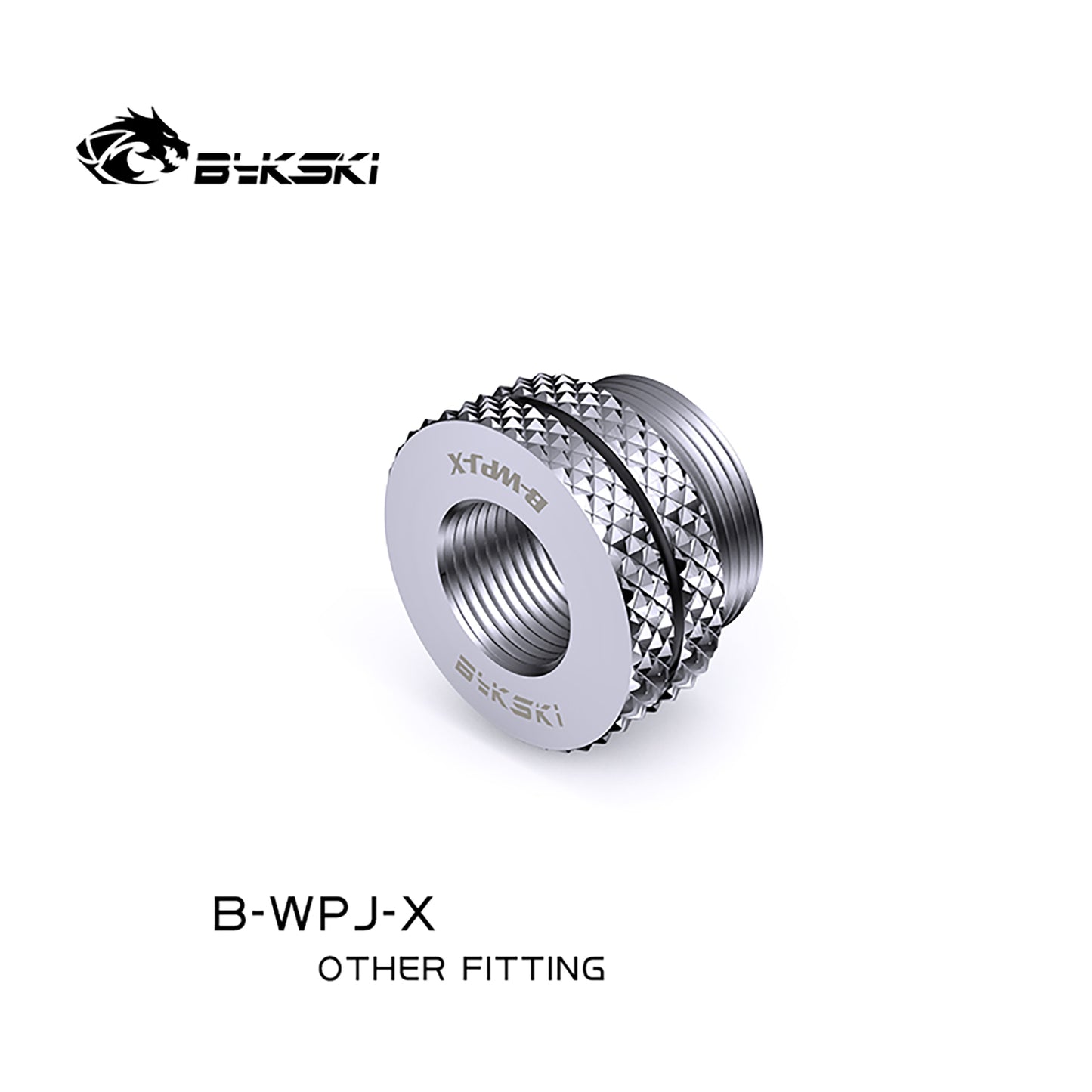 Bykski Boutique Diamond Pattern , G1/4'' Crossing Connector, For Water Inlet From Case Top-cover/Complex Waterway, B-WPJ-X