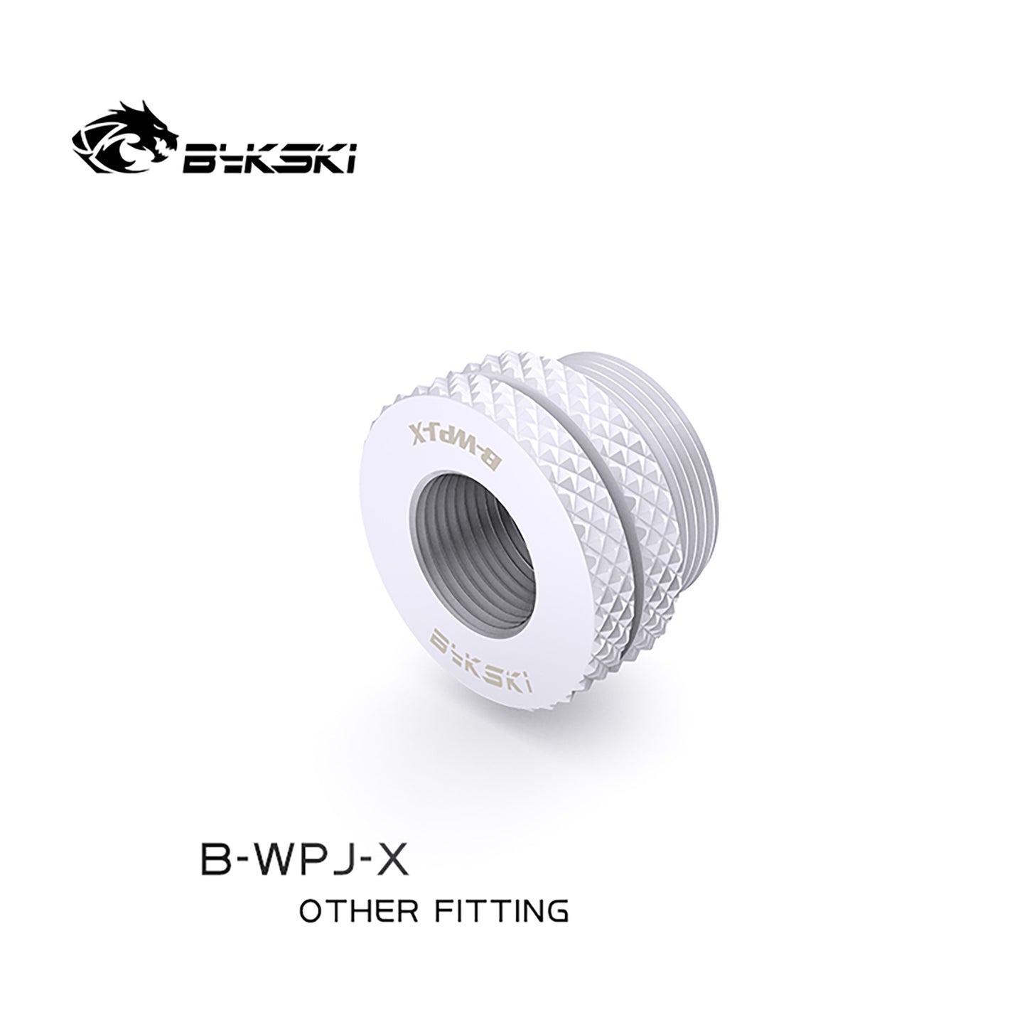 Bykski Boutique Diamond Pattern , G1/4'' Crossing Connector, For Water Inlet From Case Top-cover/Complex Waterway, B-WPJ-X