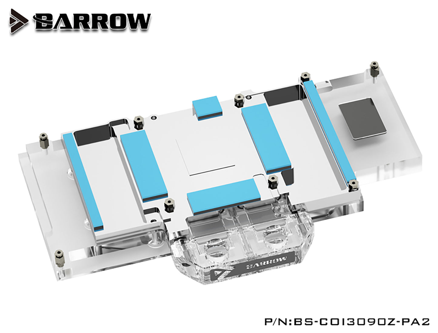 Barrow 3090 3080 GPU Water Block For Colorful BATTLEAX 3090/3080, Full Cover 5v ARGB GPU Cooler, BS-COI3090Z-PA2