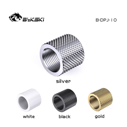 Bykski 10mm Female To Female Fittings, Boutique Diamond Pattern, Multiple Color G1/4 Female To Female Fittings, B-DPJ-10