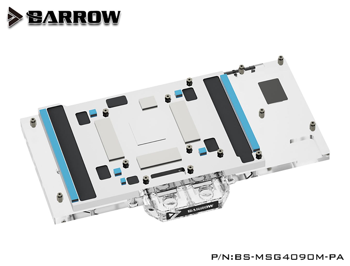 Barrow GPU Water Block For MSI RTX 4090 Suprim X 24G/Suprim 24G/Gaming X Trio 24G, Full Cover With Backplate PC Water Cooling Cooler, BS-MSG4090M-PA