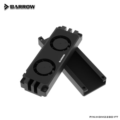 Barrow SSD M2 2280 Memory Air Cooling, With Fan RAM Cooler, Computer Accessories Memory Cooling Vest 22110 PCIE, HDM2280-FT