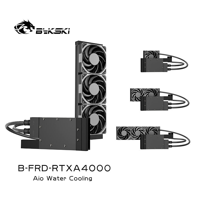 Bykski All-in-one GPU water cooling, For NVIDIA A4000, Water Cooling System Liquid Cooler,120 240 360 Radiator, B-FRD-RTXA4000