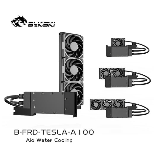 Bykski All-in-one GPU water cooling, For NVIDIA TELSA A100 40GB/A30/CMP 170HX, Water Cooling System Liquid Cooler,120 240 360 Radiator, B-FRD-TESLA-A100