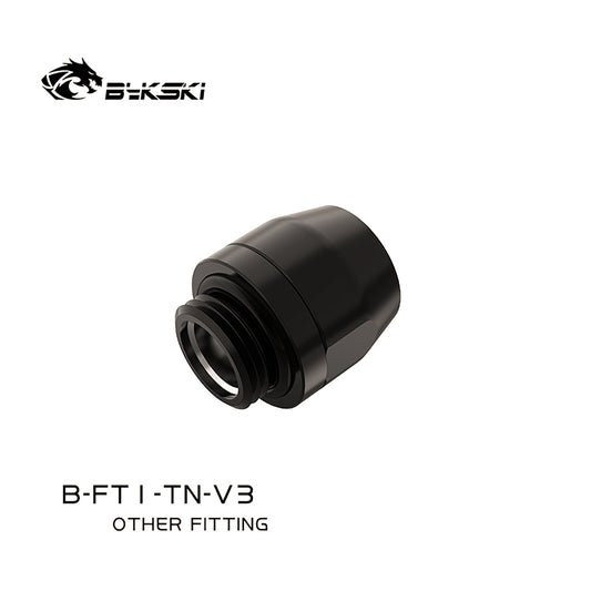 Bykski 1/8"(6x10mm) 1/4"(8x12mm) Soft Tube Fitting, For TPV Hose Water Cooling Server, B-FT1-TN-V3 B-FT2-TN-V3