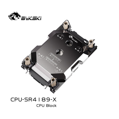 Bykski CPU block for Intel LGA4189 Server, AI Cloud Server, Water Cooling Cooler, CPU-SR4189-X