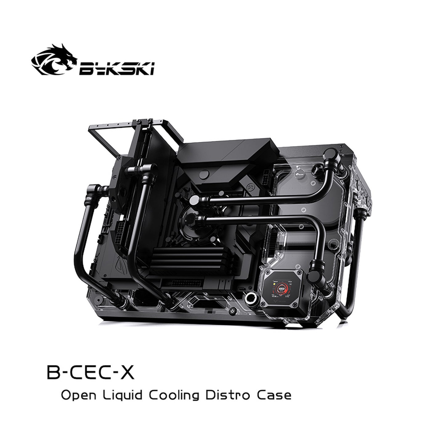 Bykski Open Waterway Chassis, All-aluminum Chassis Frame DIY Display Vertical And Horizontal Dual-use, B-CEC-X