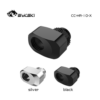 Bykski 10/15/20/25mm Offset Fitting, G1/4" Rotatable Adapter, Water Cooling Connector, CC-HR-X/10/15/20/25-X