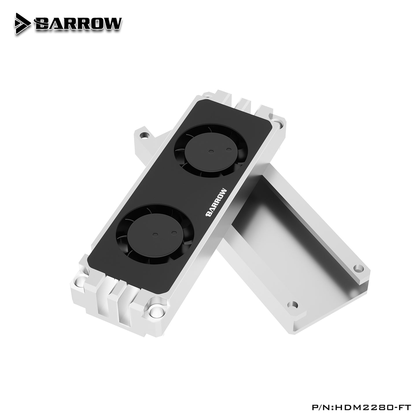 Barrow SSD M2 2280 Memory Air Cooling, With Fan RAM Cooler, Computer Accessories Memory Cooling Vest 22110 PCIE, HDM2280-FT