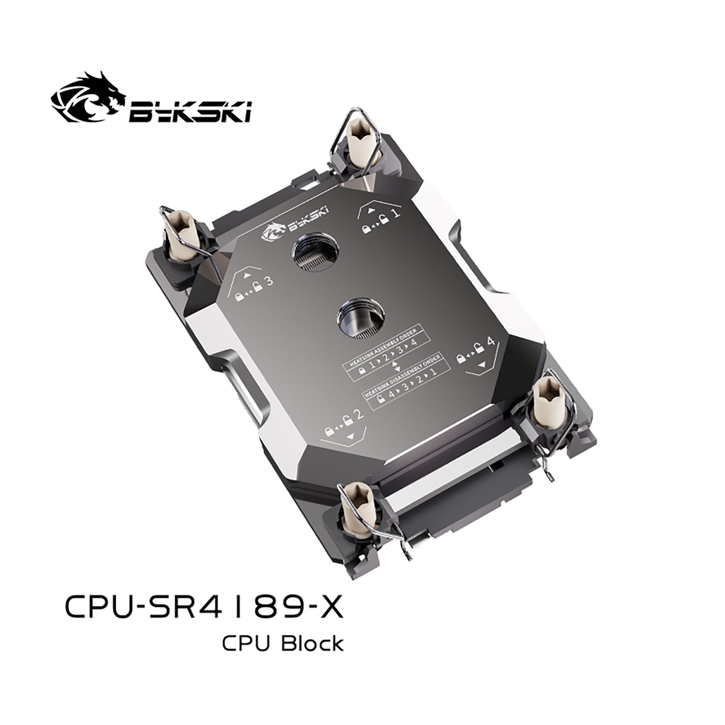 Bykski CPU block for Intel LGA4189 Server, AI Cloud Server, Water Cooling Cooler, CPU-SR4189-X