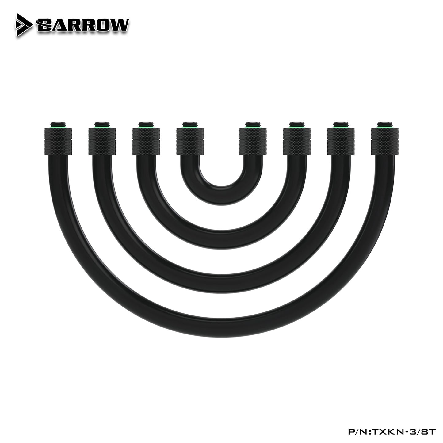 Barrow Soft Tube, 10X13 10x16mm, Hose For Computer Water Cooling System, CPU GPU Cooler Tube, TXKN-3/8T TXKN-3/8H01T