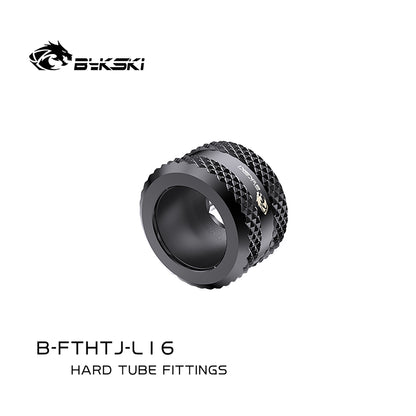 Anti-Off Type Hard Tube Fitting Bykski With Enhanced Silicone G1/4" Adapter For OD12mm / OD14mm / OD16mm Rigid Pipe Component, B-FTHTJ-L12 B-FTHTJ-L14 B-FTHTJ-L16