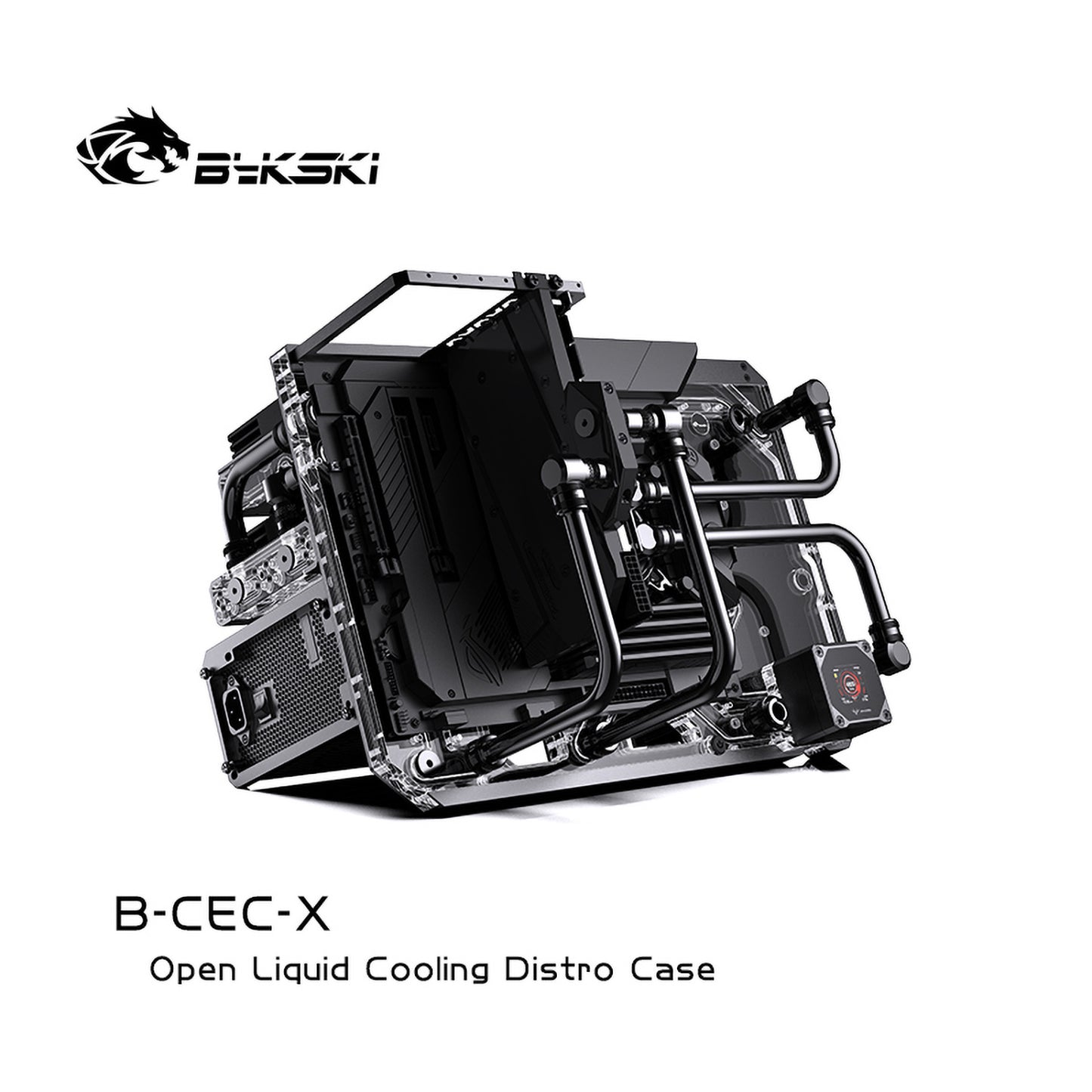 Bykski Open Waterway Chassis, All-aluminum Chassis Frame DIY Display Vertical And Horizontal Dual-use, B-CEC-X