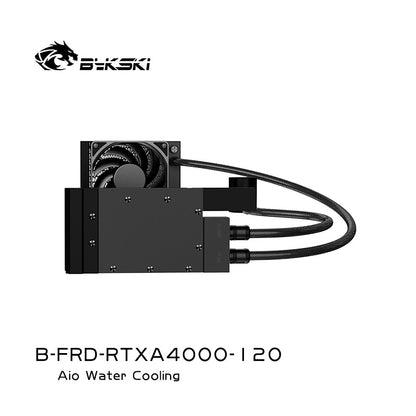 Bykski All-in-one GPU water cooling, For NVIDIA A4000, Water Cooling System Liquid Cooler,120 240 360 Radiator, B-FRD-RTXA4000