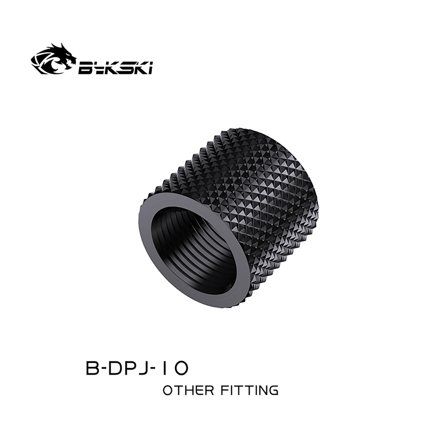 Bykski 10mm Female To Female Fittings, Boutique Diamond Pattern, Multiple Color G1/4 Female To Female Fittings, B-DPJ-10