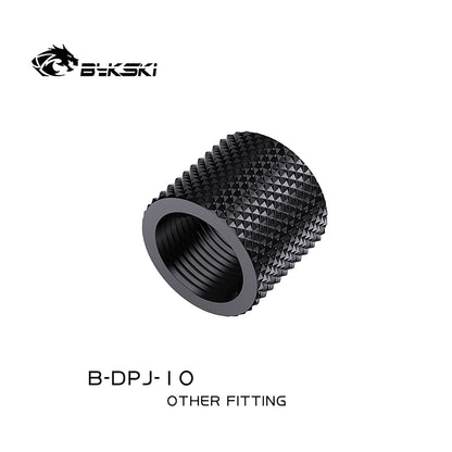 Bykski 10mm Female To Female Fittings, Boutique Diamond Pattern, Multiple Color G1/4 Female To Female Fittings, B-DPJ-10