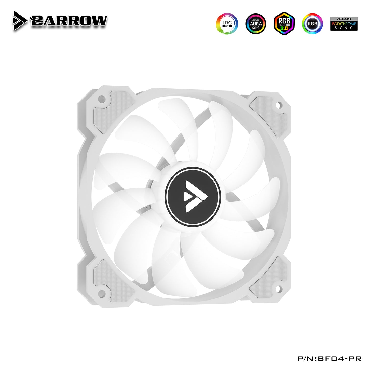 Barrow PWM Fans, LRC 2.0 5V, 6pin Interface, Light/Speed Integrated Radiator Fans, Need To Work With Controller, BF04-PR