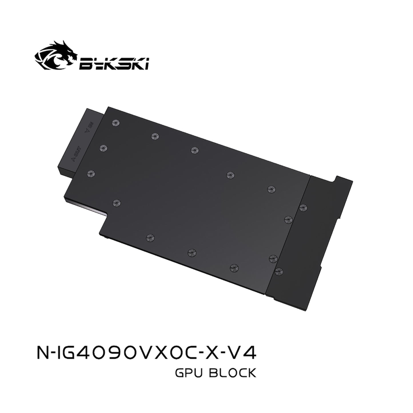 Bykski GPU Block For Colorful RTX 4090 D, High Heat Resistance Material POM + Full Metal Construction, With Backplate Full Cover GPU Water Cooling Cooler Radiator Block, N-IG4090VXOC-X-V4