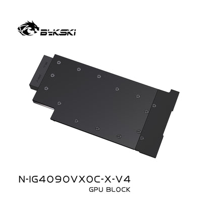 Bykski GPU Block For Colorful RTX 4090 D, High Heat Resistance Material POM + Full Metal Construction, With Backplate Full Cover GPU Water Cooling Cooler Radiator Block, N-IG4090VXOC-X-V4