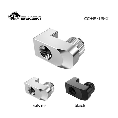 Bykski 10/15/20/25mm Offset Fitting, G1/4" Rotatable Adapter, Water Cooling Connector, CC-HR-X/10/15/20/25-X