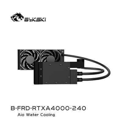 Bykski All-in-one GPU water cooling, For NVIDIA A4000, Water Cooling System Liquid Cooler,120 240 360 Radiator, B-FRD-RTXA4000