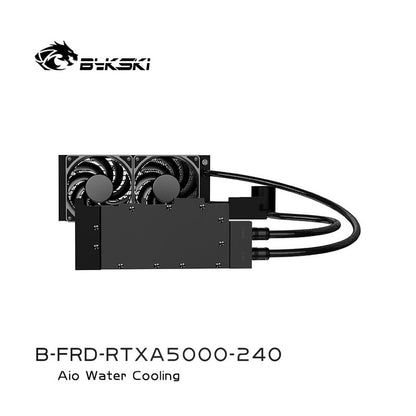 Bykski All-in-one GPU water cooling, For NVIDIA A5000, Water Cooling System Liquid Cooler,120 240 360 Radiator, B-FRD-RTXA5000