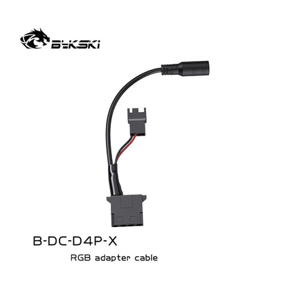 Bykski Molex 4pin to DC Adapter, DC Port Power Supply Conversion Cable, For 12V Water Pump & Fan, B-DC-D4P-X