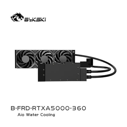 Bykski All-in-one GPU water cooling, For NVIDIA A5000, Water Cooling System Liquid Cooler,120 240 360 Radiator, B-FRD-RTXA5000