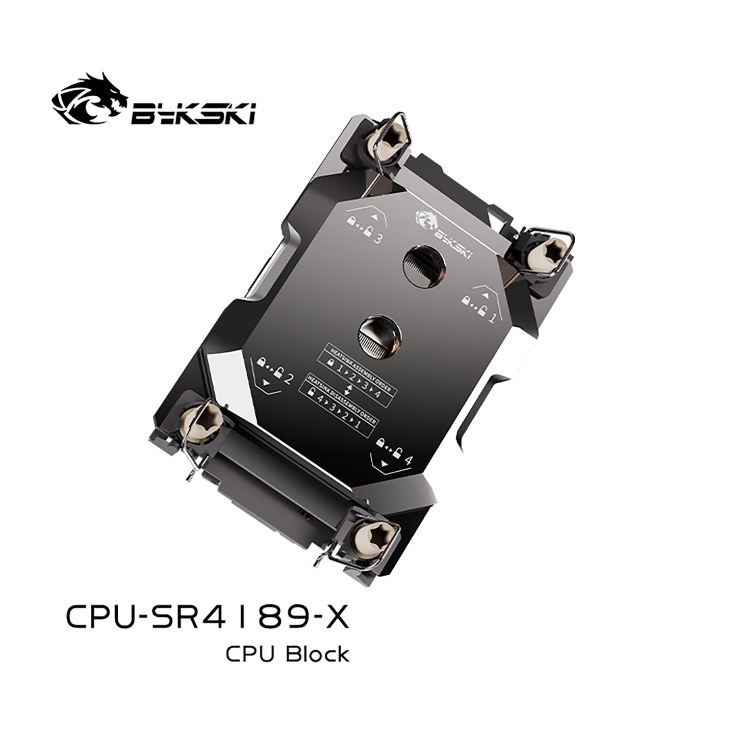 Bykski CPU block for Intel LGA4189 Server, AI Cloud Server, Water Cooling Cooler, CPU-SR4189-X