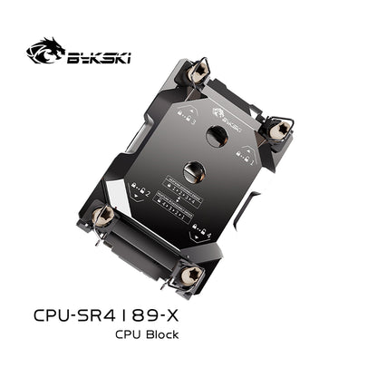 Bykski CPU block for Intel LGA4189 Server, AI Cloud Server, Water Cooling Cooler, CPU-SR4189-X