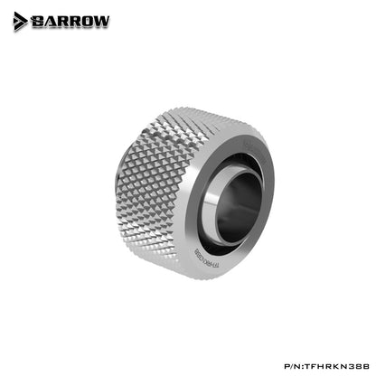 Barrow Soft Tube Fitting For 10x13 mm (3/8"ID*1/2"OD), G1/4" Compression Connector, Water Cooling Soft Tubing Compression Adapter, TFHRKN38B