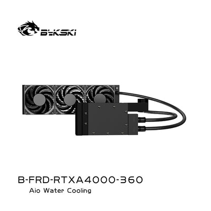 Bykski All-in-one GPU water cooling, For NVIDIA A4000, Water Cooling System Liquid Cooler,120 240 360 Radiator, B-FRD-RTXA4000