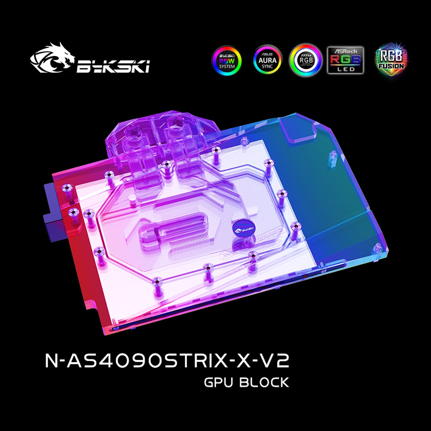 Bykski GPU Water Block For Asus ROG Strix / TUF RTX 4090 , Full