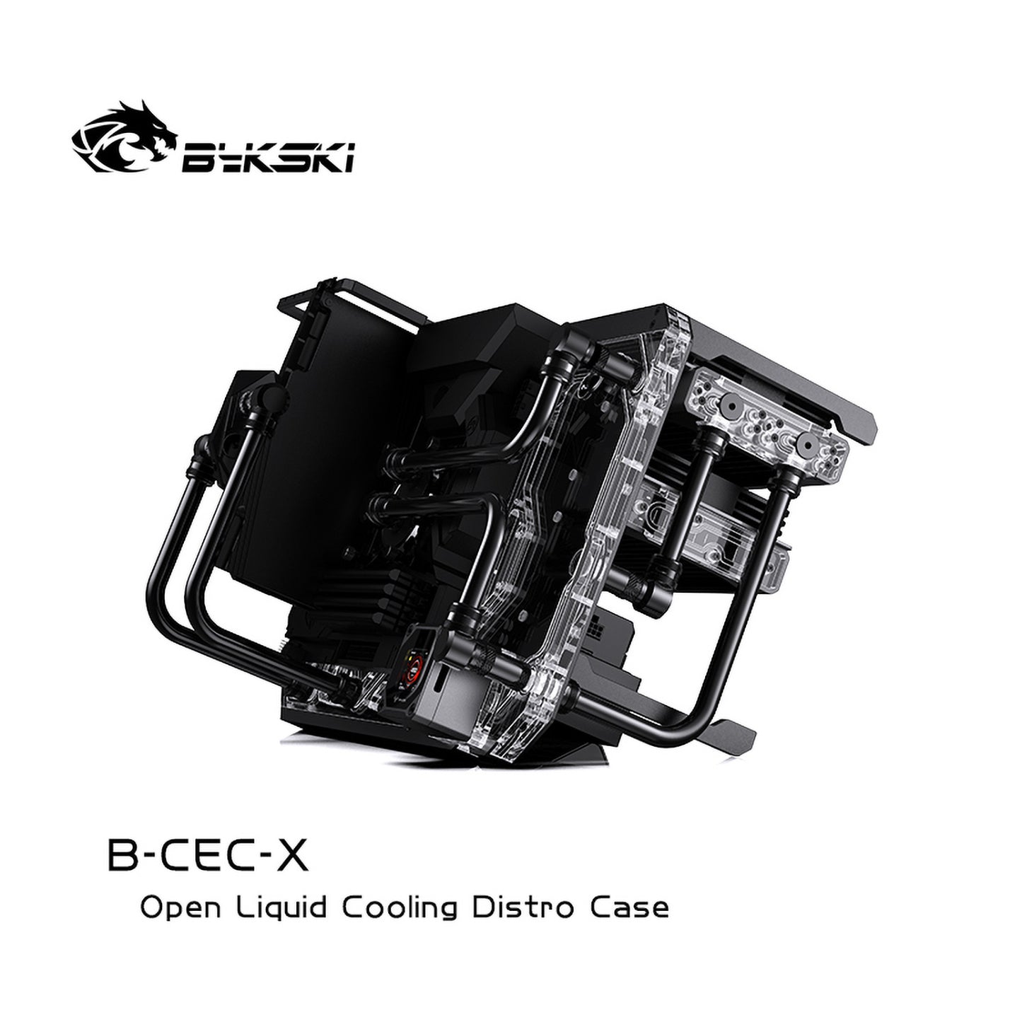 Bykski Open Waterway Chassis, All-aluminum Chassis Frame DIY Display Vertical And Horizontal Dual-use, B-CEC-X