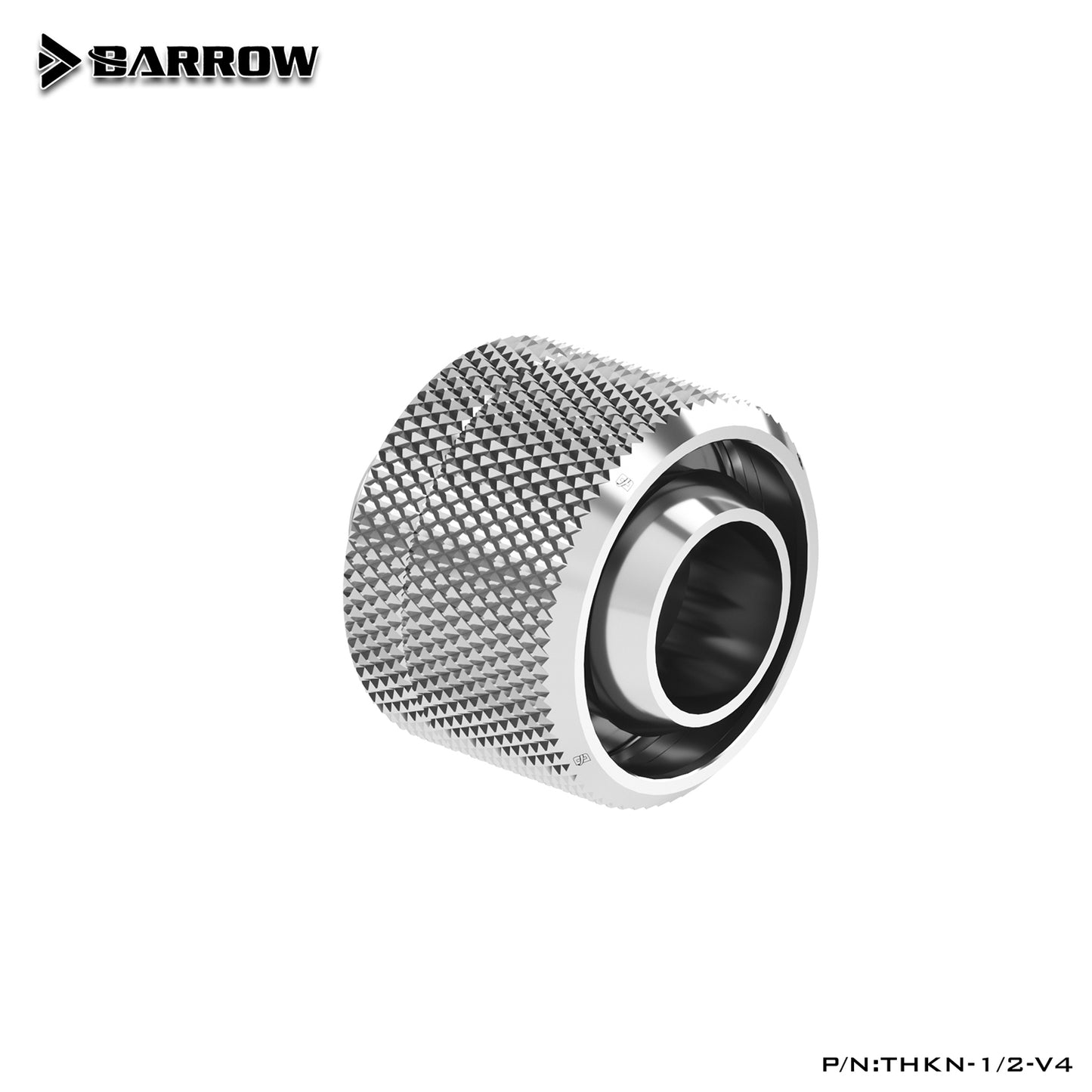 Barrow 13x19mm Soft Tube Fitting, 1/2"ID*3/4"OD G1/4" Compression Connector, Water Cooling Soft Tubing Compression Adapter, THKN-1/2-V4