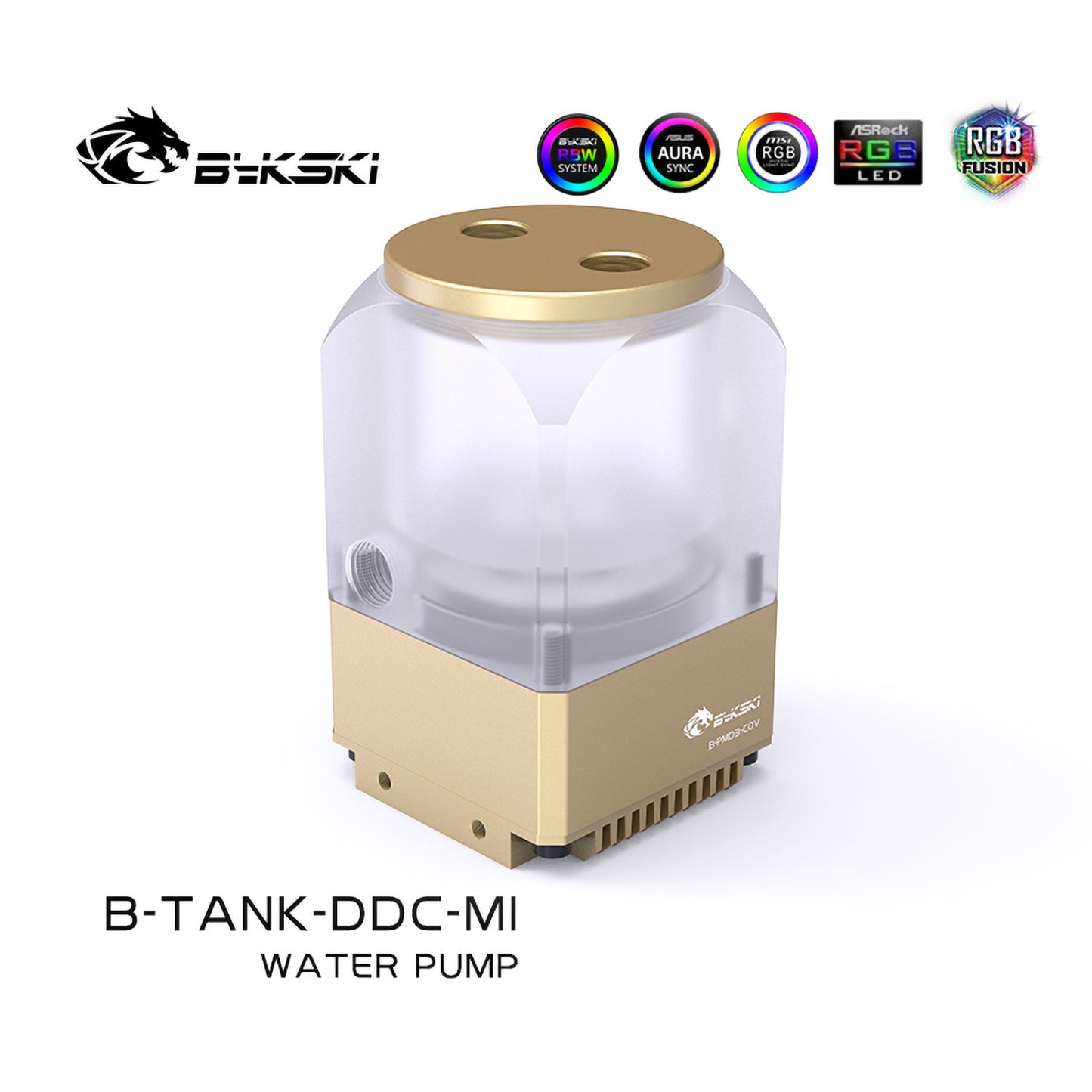 Bykski Box Shape Mini Reservoir Pump Combinations, Integrated Pump, Output Head 4 Meters, Maximum Flow 450L/H, B-TANK-DDC-MI