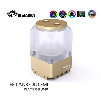 Bykski Box Shape Mini Reservoir Pump Combinations, Integrated Pump, Output Head 4 Meters, Maximum Flow 450L/H, B-TANK-DDC-MI