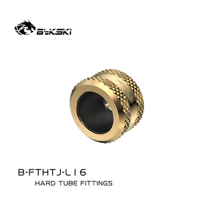 Anti-Off Type Hard Tube Fitting Bykski With Enhanced Silicone G1/4" Adapter For OD12mm / OD14mm / OD16mm Rigid Pipe Component, B-FTHTJ-L12 B-FTHTJ-L14 B-FTHTJ-L16