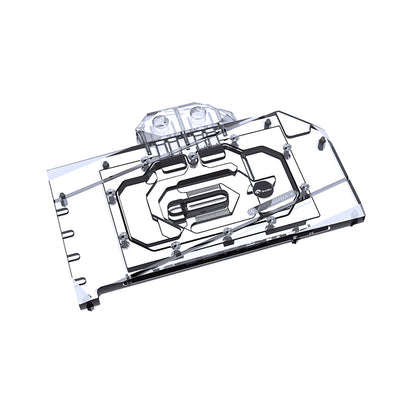 Bykski GPU Water Block For Asus RTX 4060 Ti TUF / Atlas Shark / ROG Strix , Full Cover With Backplate PC Water Cooling Cooler, N-AS4060TITUF-X