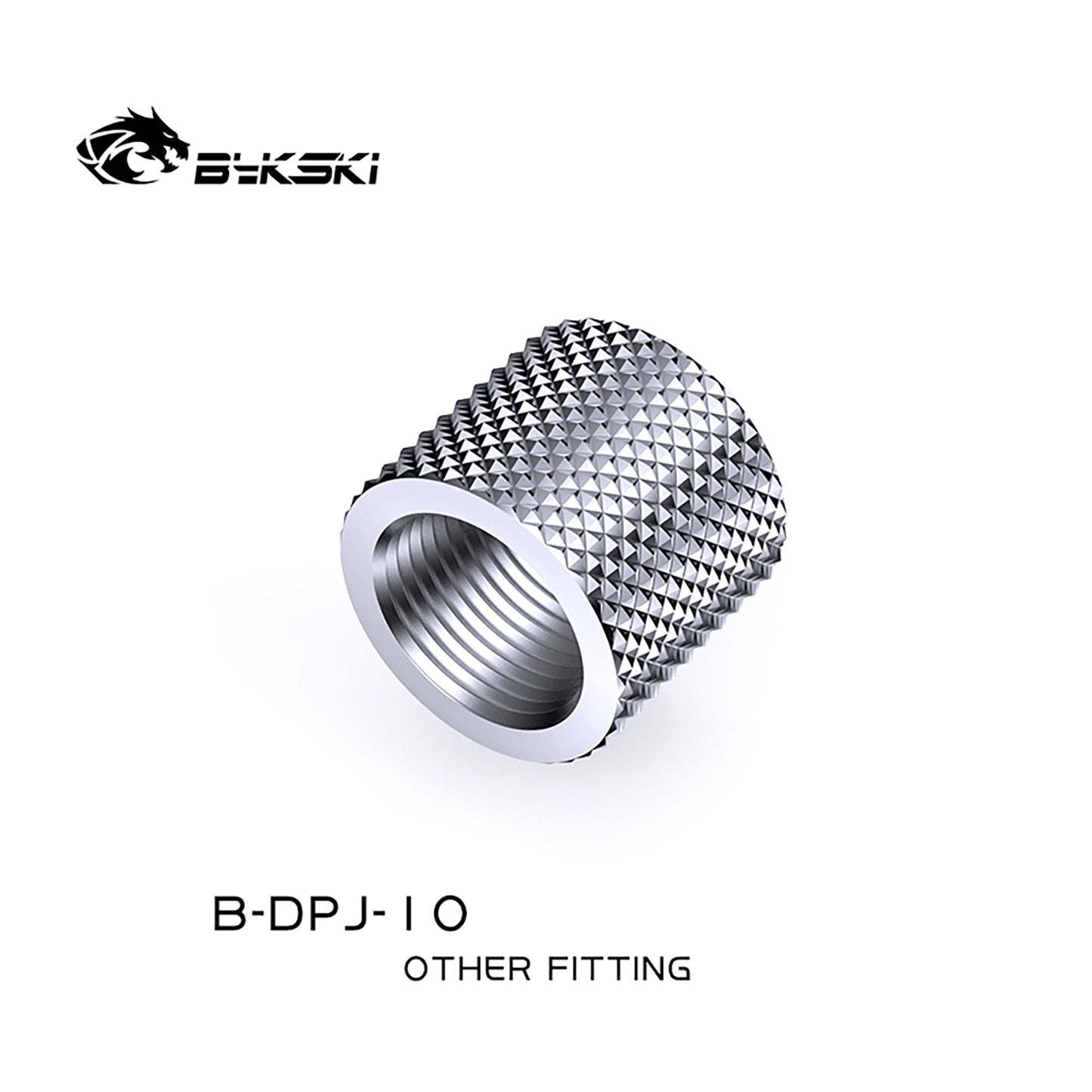 Bykski 10mm Female To Female Fittings, Boutique Diamond Pattern, Multiple Color G1/4 Female To Female Fittings, B-DPJ-10