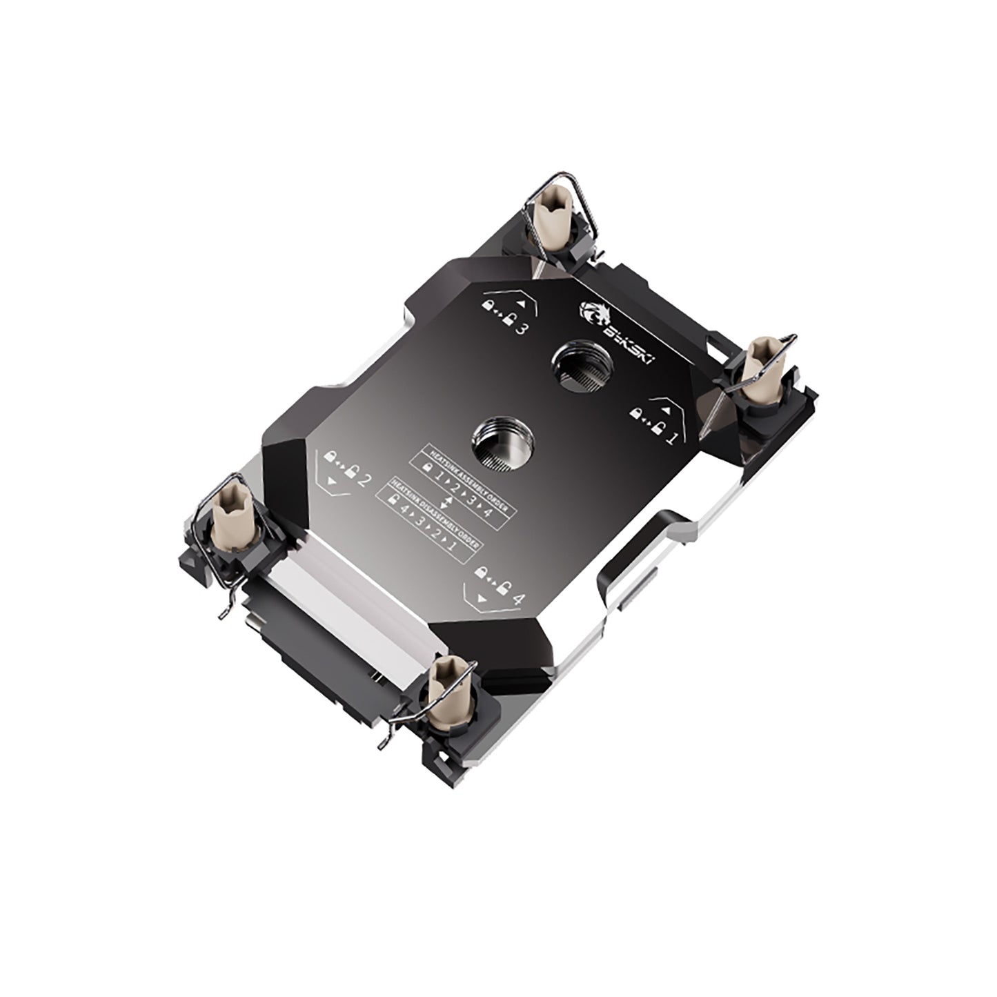 Bykski CPU block for Intel LGA4189 Server, AI Cloud Server, Water Cooling Cooler, CPU-SR4189-X