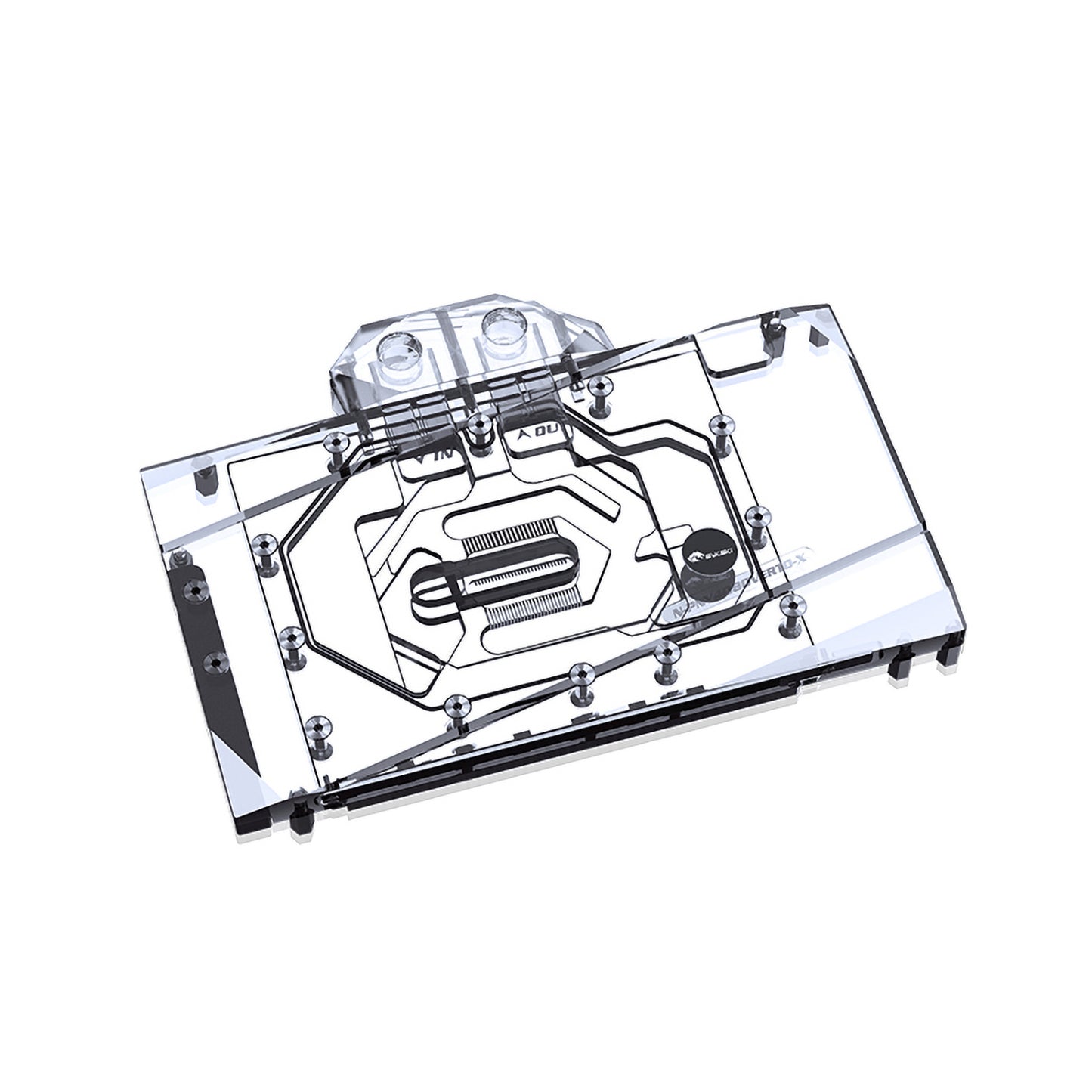 Bykski GPU Water Block For PNY RTX 4080 16GB XLR8 Gaming VERTO EPIC-X ARGB OC, Full Cover With Backplate PC Water Cooling Cooler, N-PNY4080VERTO-X